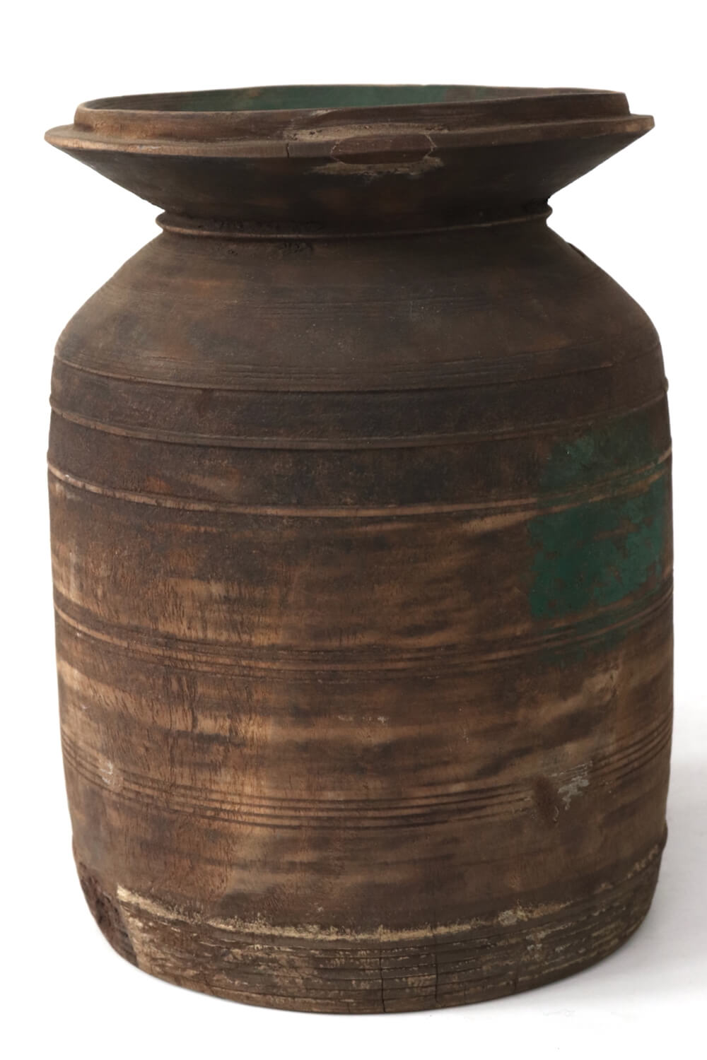 Wooden neck pot Nepal, 24x18 