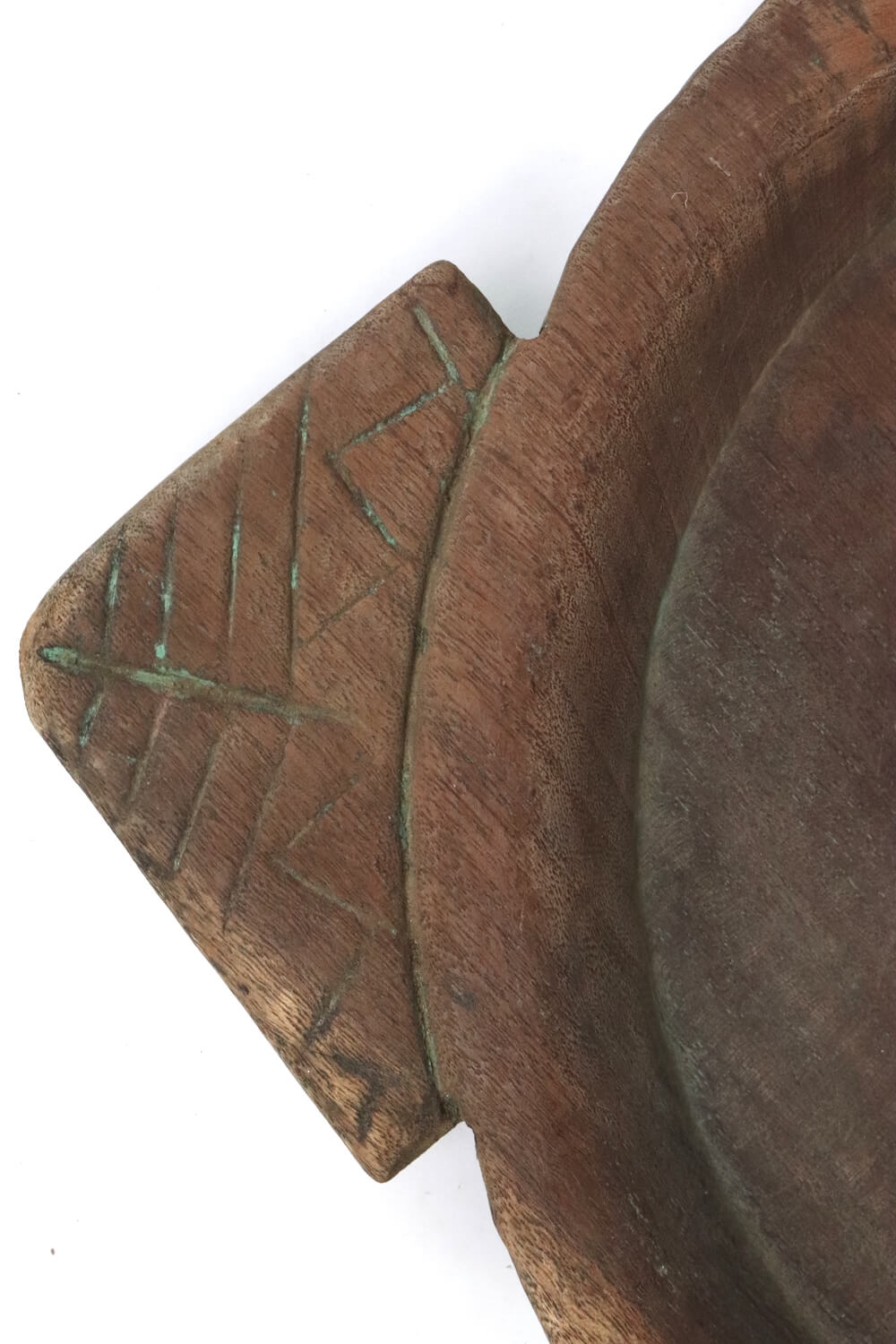 Holzschale Indien antik, Ø 38x51