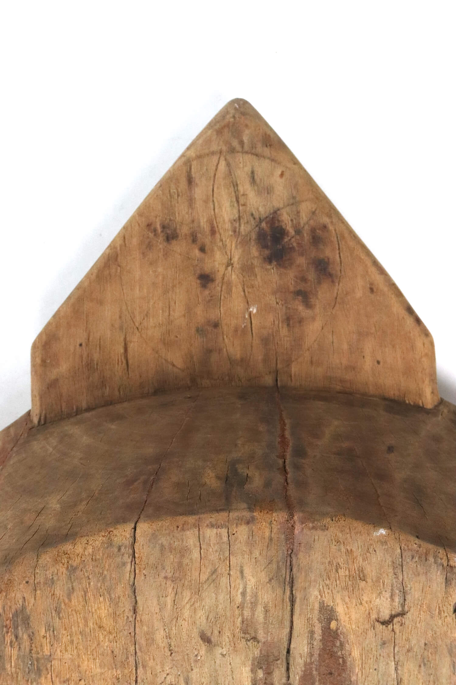 Sehr große Holzschale rund antik, Ø 53 cm