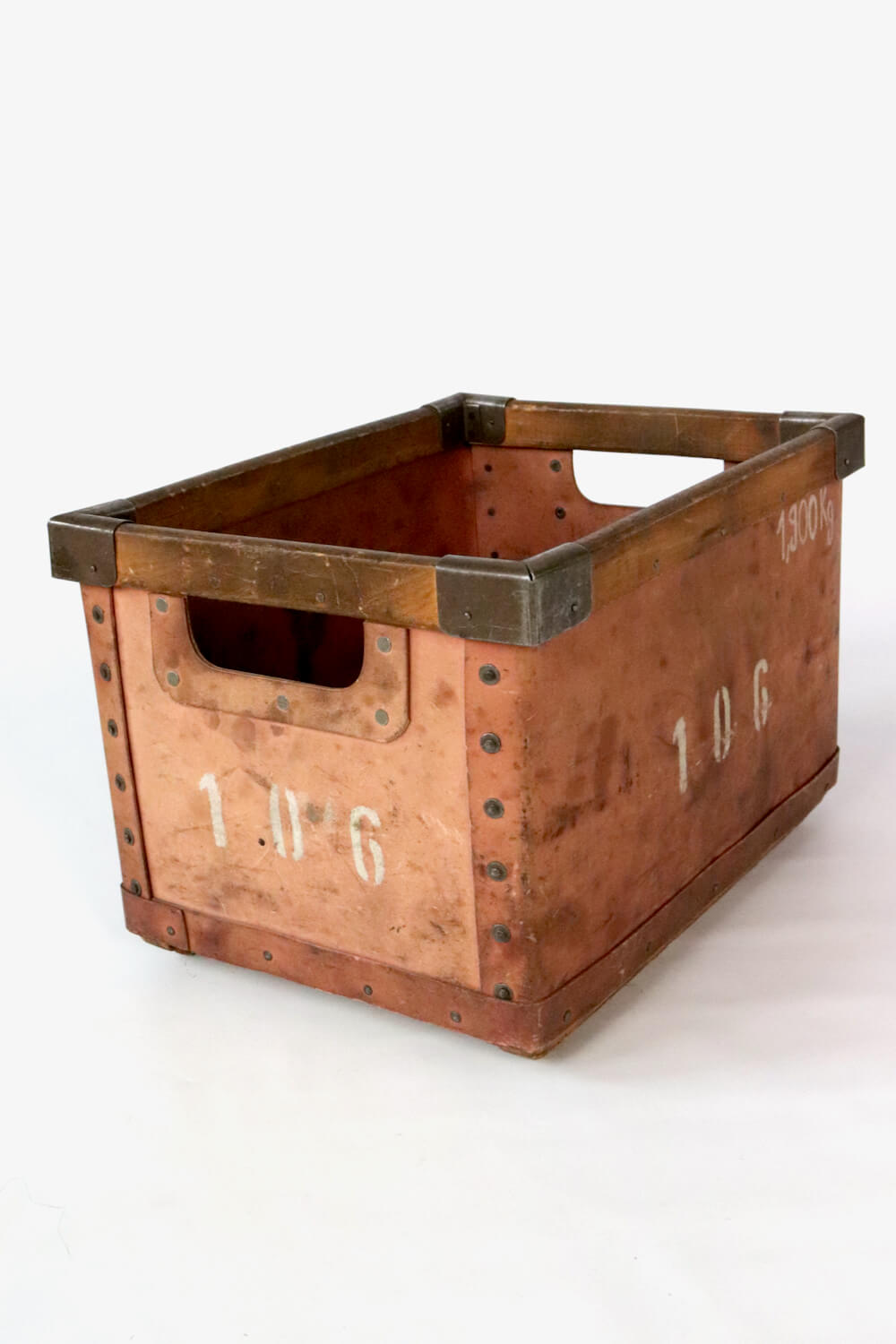 Aufbewahrungsbox Hartpappe antik