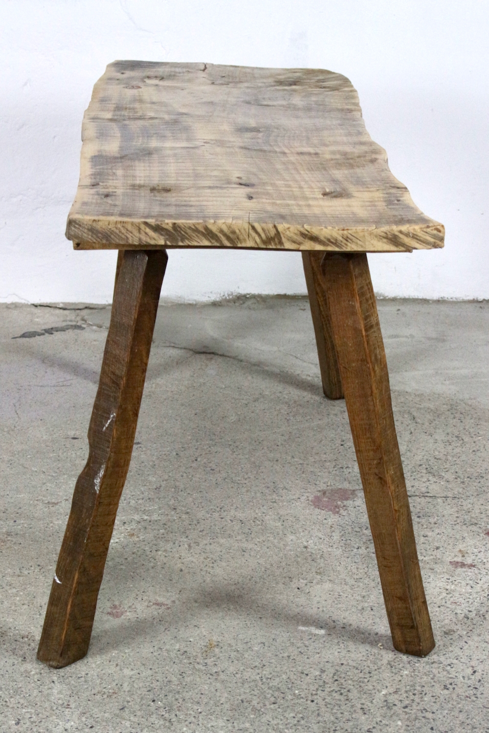 Bauernbank Tisch aus altem Holz, 119 cm Bauernbank Tisch aus altem Holz, 119 cm