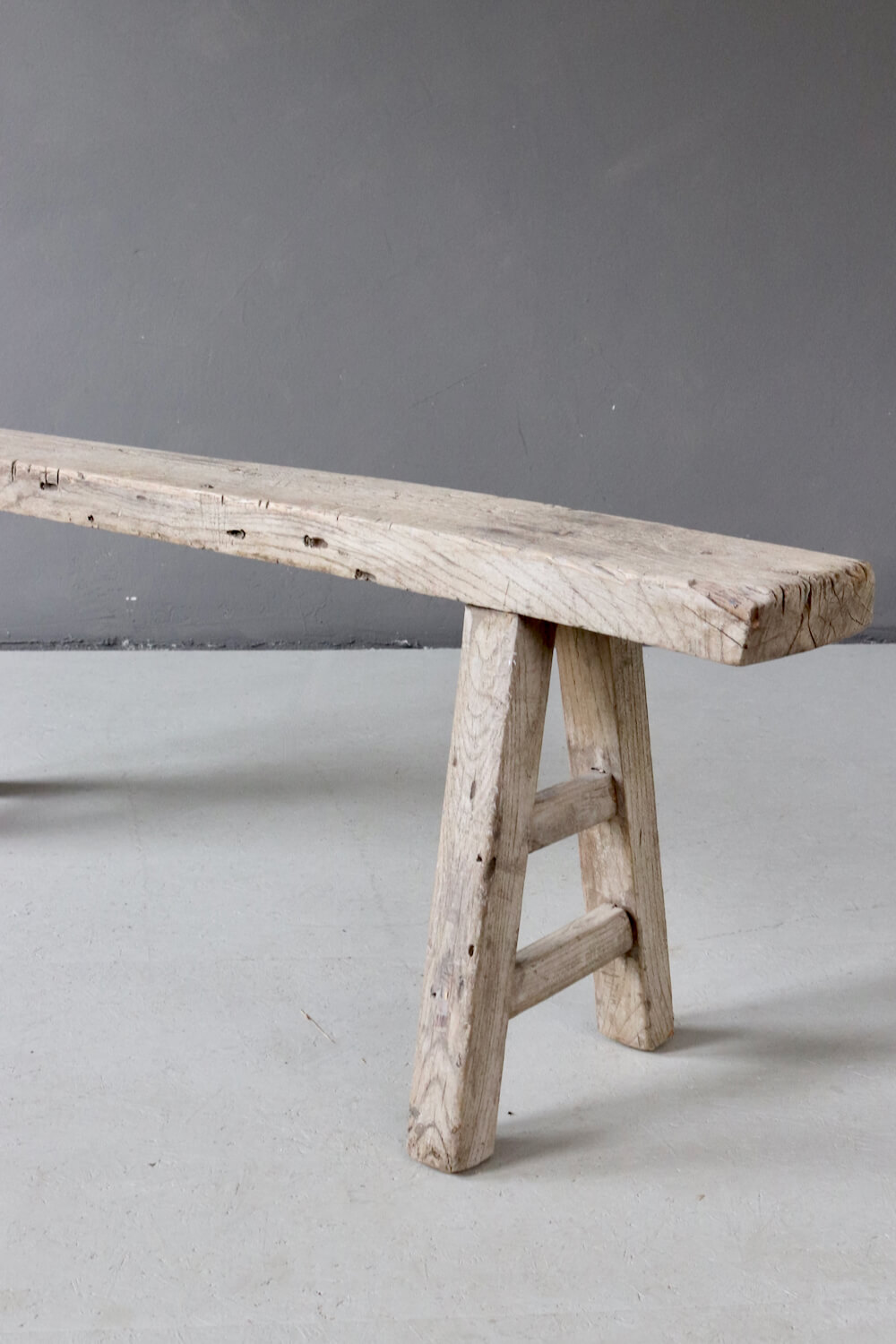 Rustic wooden bench China  153 cm