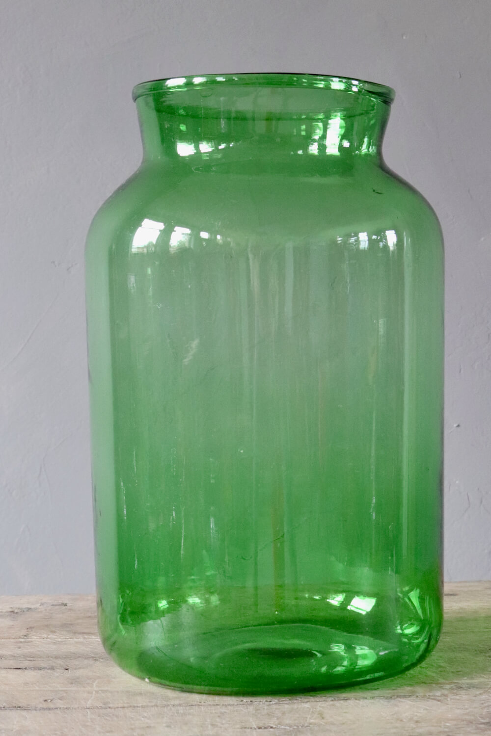 große vase glas grün