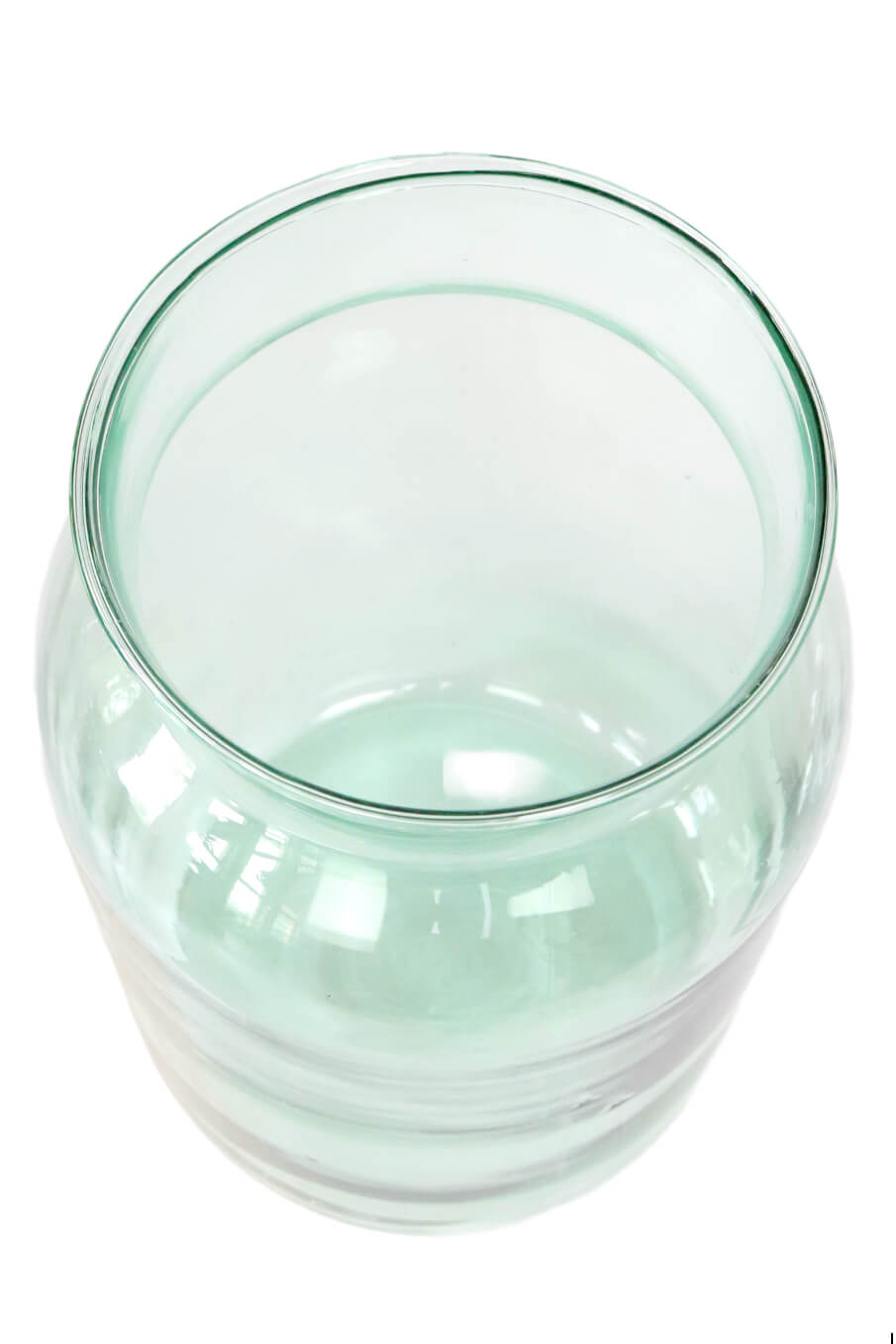 Glasvase mundgeblasen weiß 10 L  