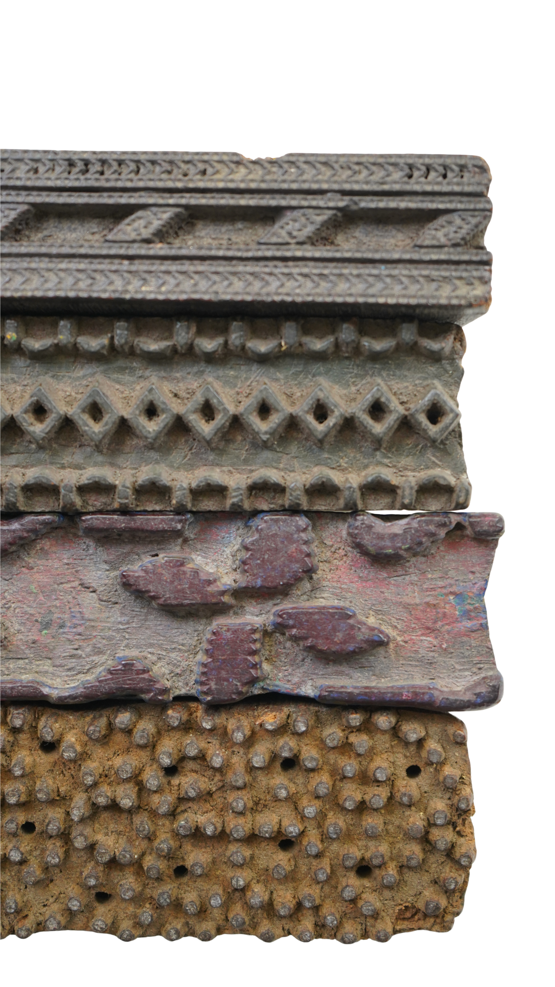 Alter Stoffdruckstempel Holz Indien 