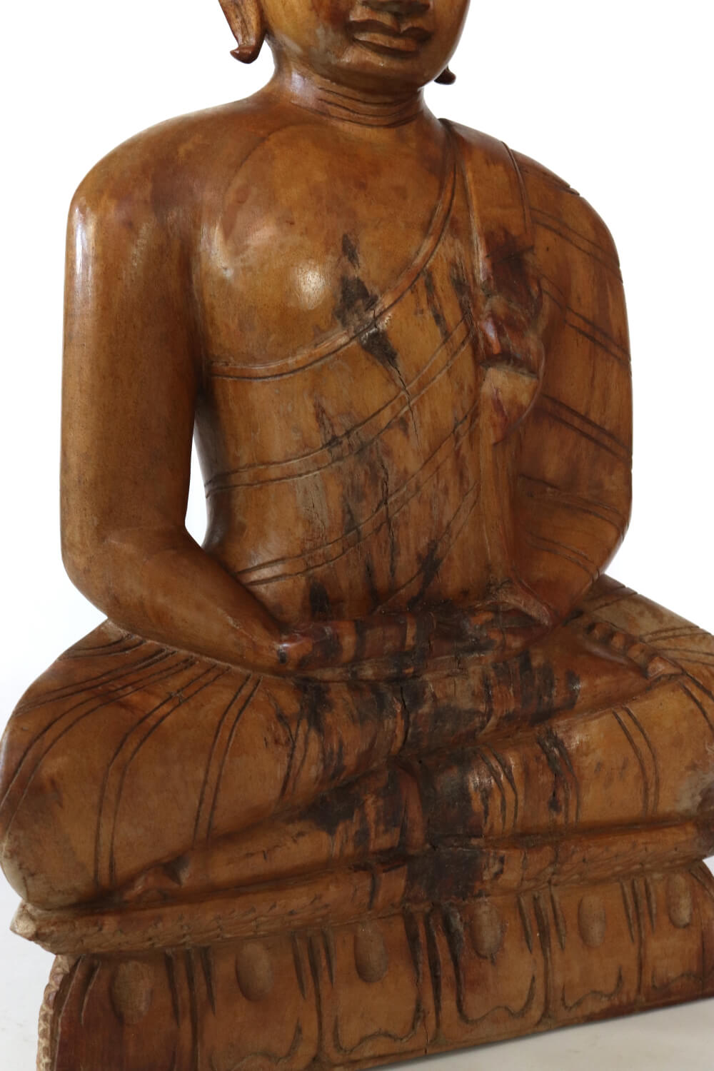 Vintage Buddha Statue Holz