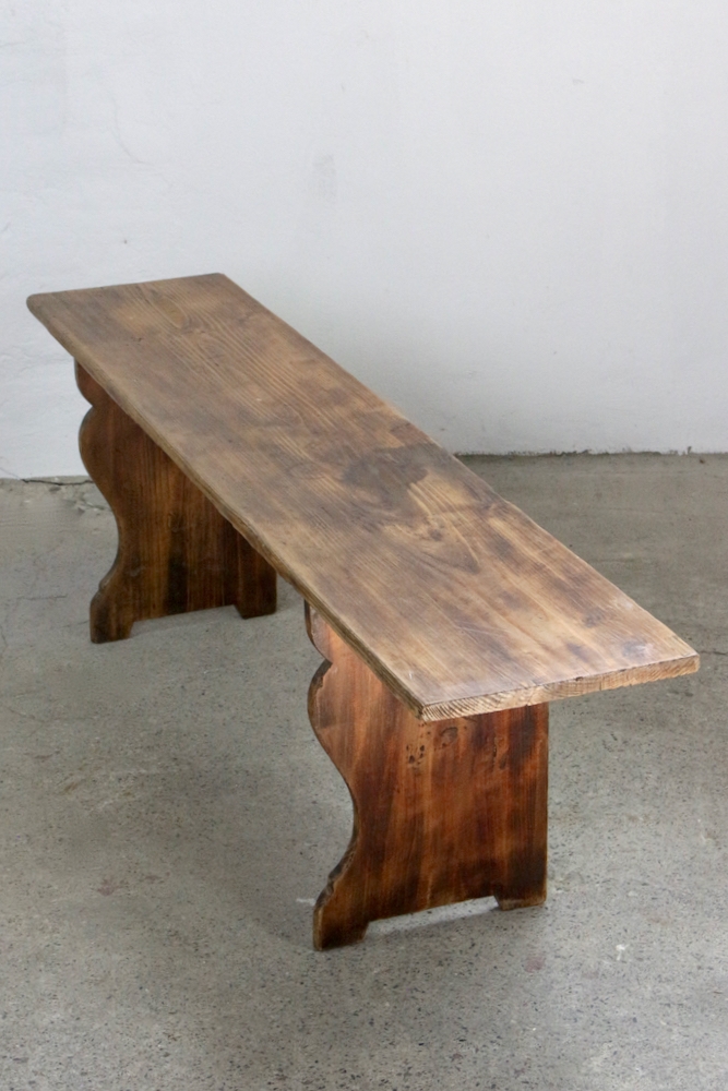 Bauernbank Vintage, 1ancient wooden farmer's bench antique, old brown wooden bench, alte bank aus holz Bauernbank Vintage braun, 150 cm
