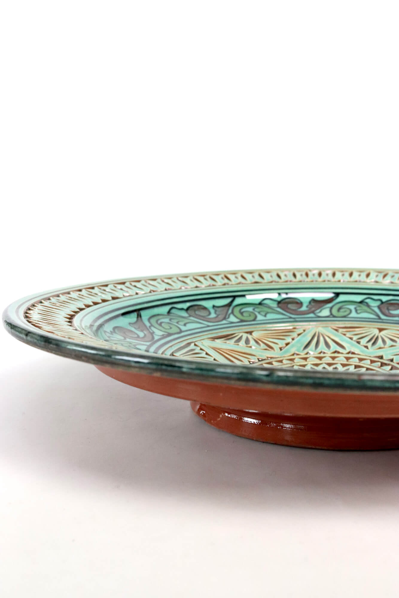 Turquoise ceramic bowl Safi Morocco