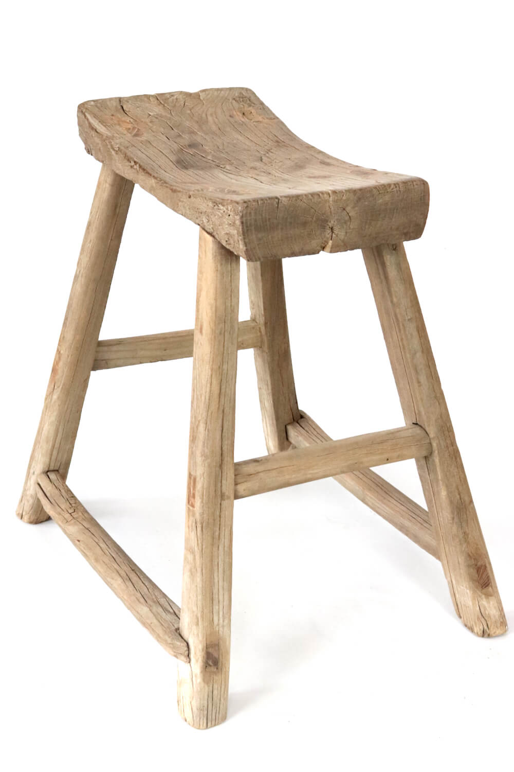 Rustic wooden stool antique China