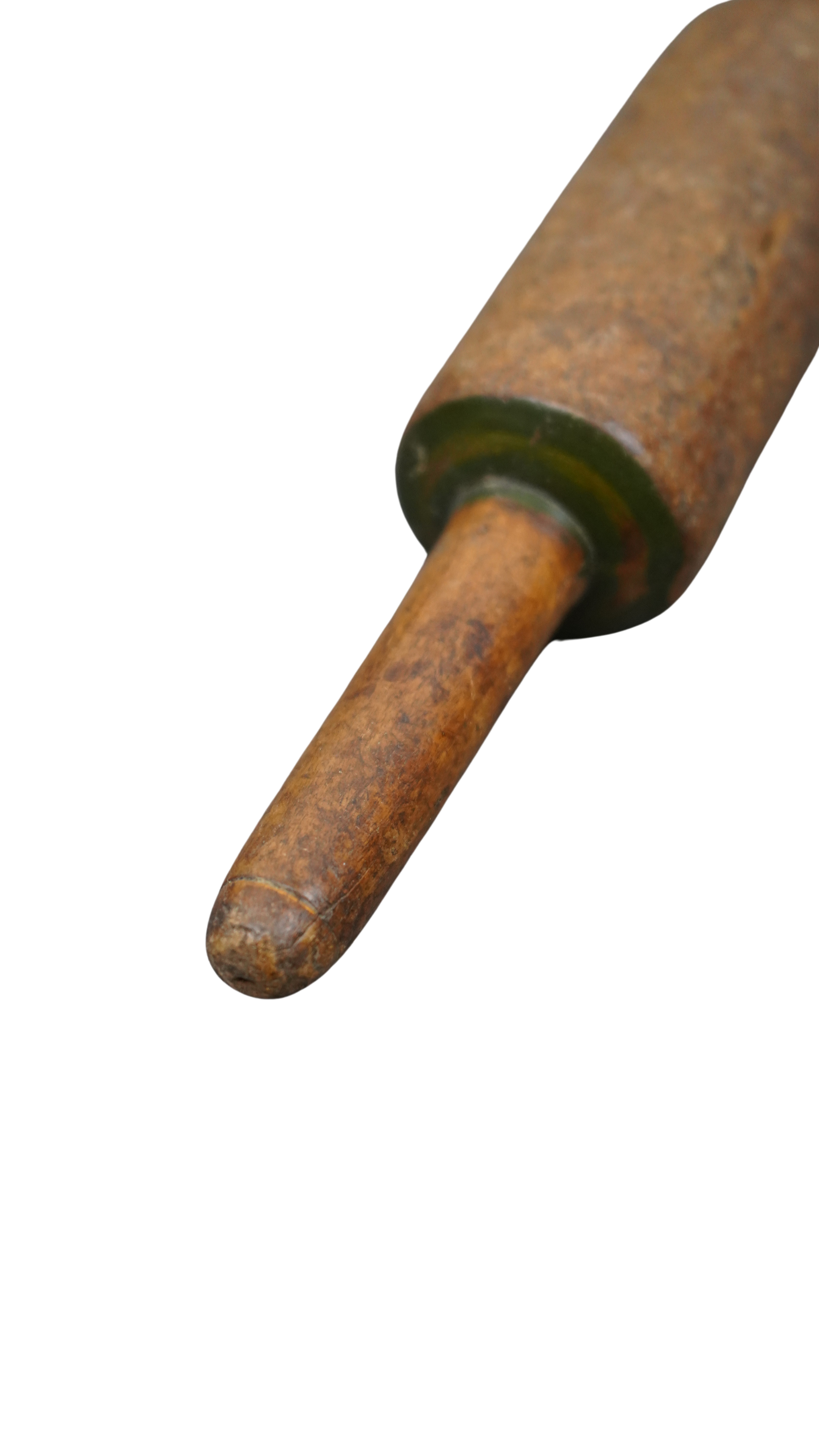 Vintage-Teigrolle mit dunkelgrünen Akzenten