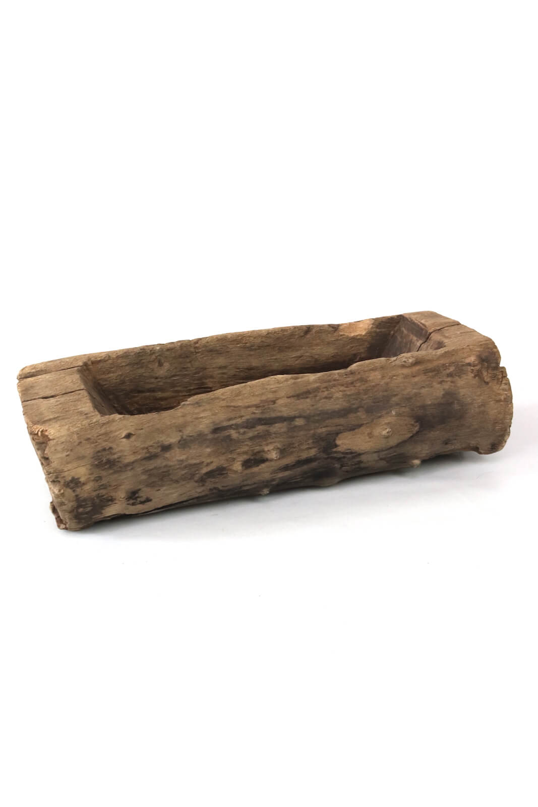 Holztrog rustikal antik, 13x42x16