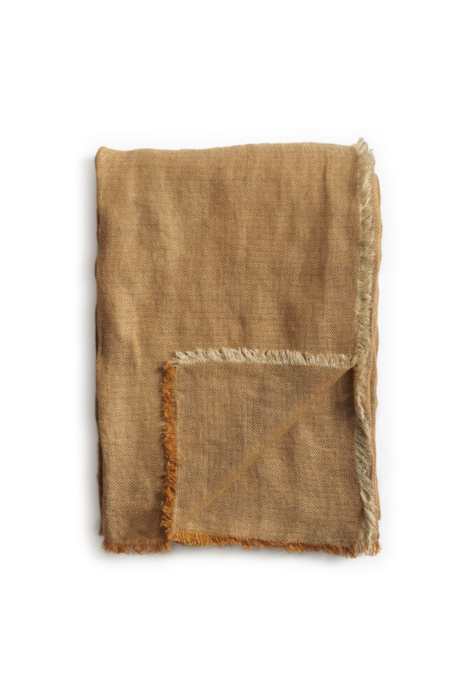 Linen curtain light pink