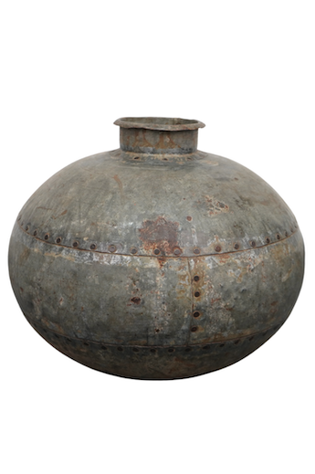 indische Metallvase rustikal