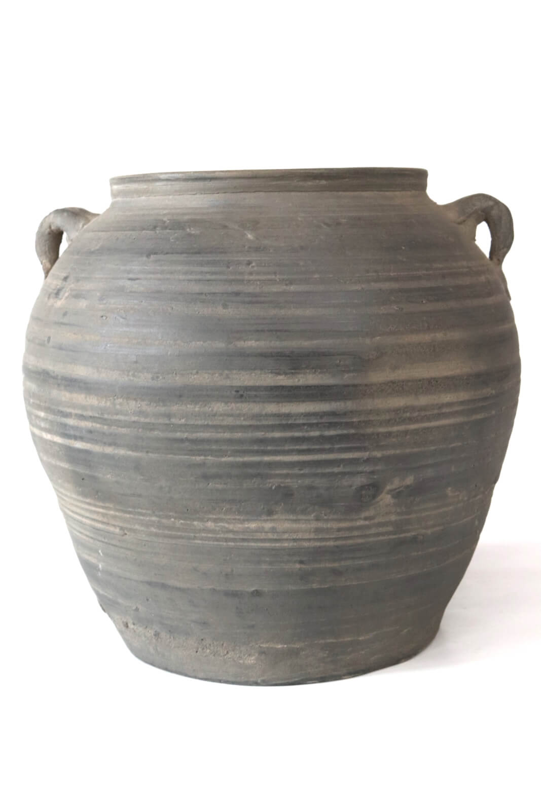 Grauer Ton Topf antik, China 21xø21