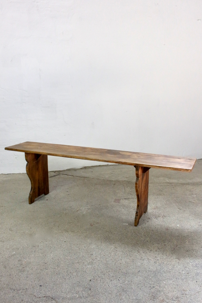 Bauernbank Vintage, 1ancient wooden farmer's bench antique, old brown wooden bench, alte bank aus holz Bauernbank Vintage braun, 150 cm