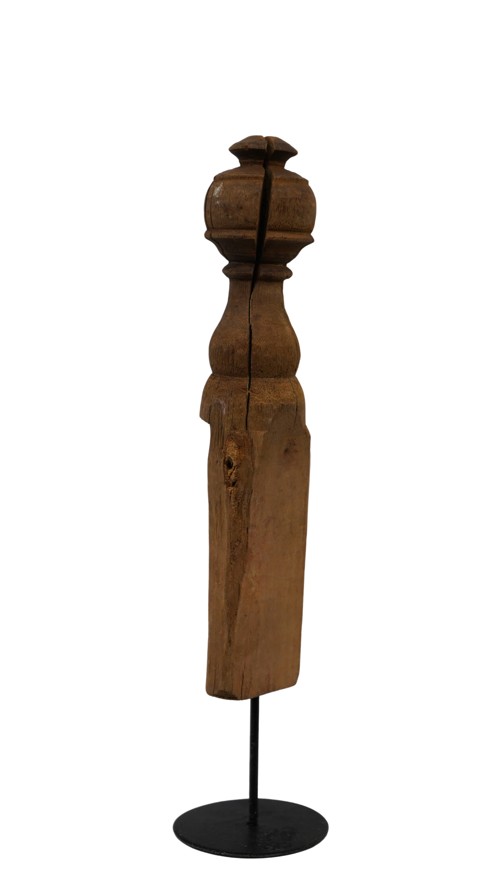 Holzfragment auf Standfuß - antik