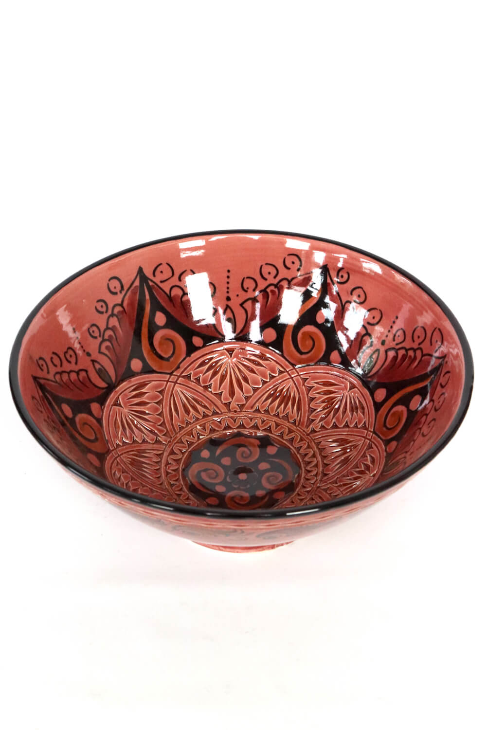 Keramikschüssel rot Marokko ø 26 cm