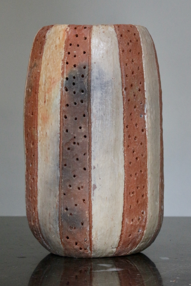 handcrafted clay vase Sejnane Keramikvase rustikal, 23xø15