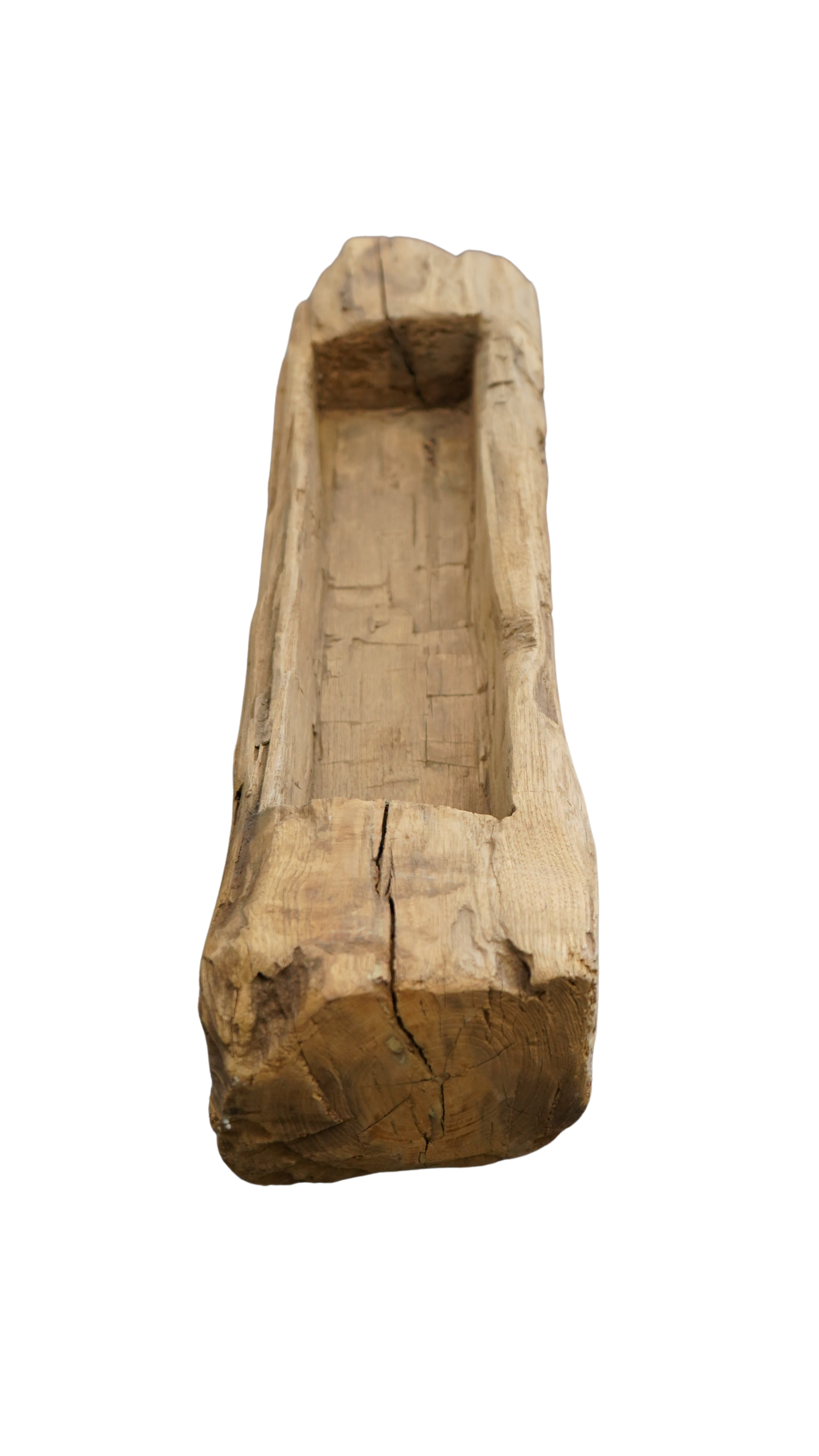 kantige Holzschale Massivholz