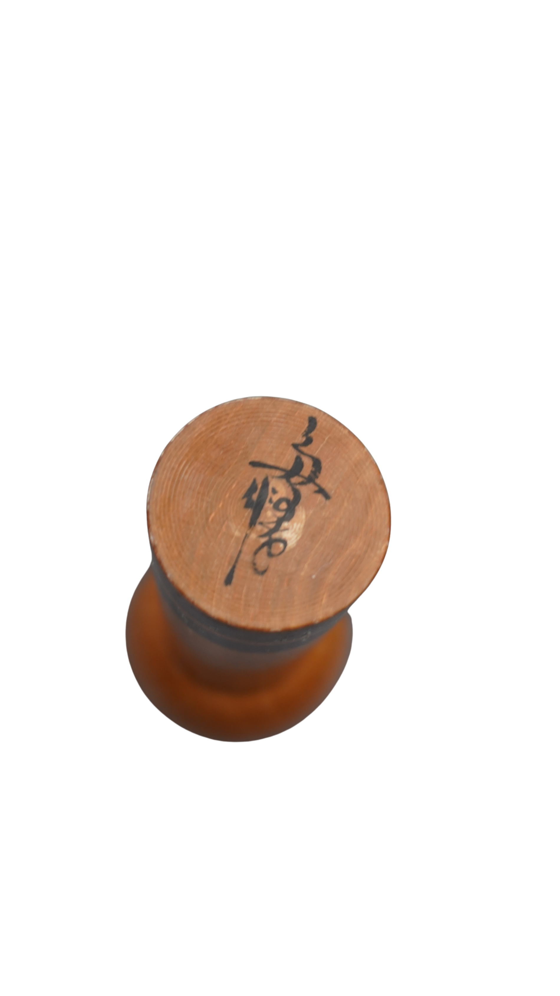 Japanische Kokeshi-Holzpuppe – kunstvoll bemalte Vintage-Figur mit floralen Motiven