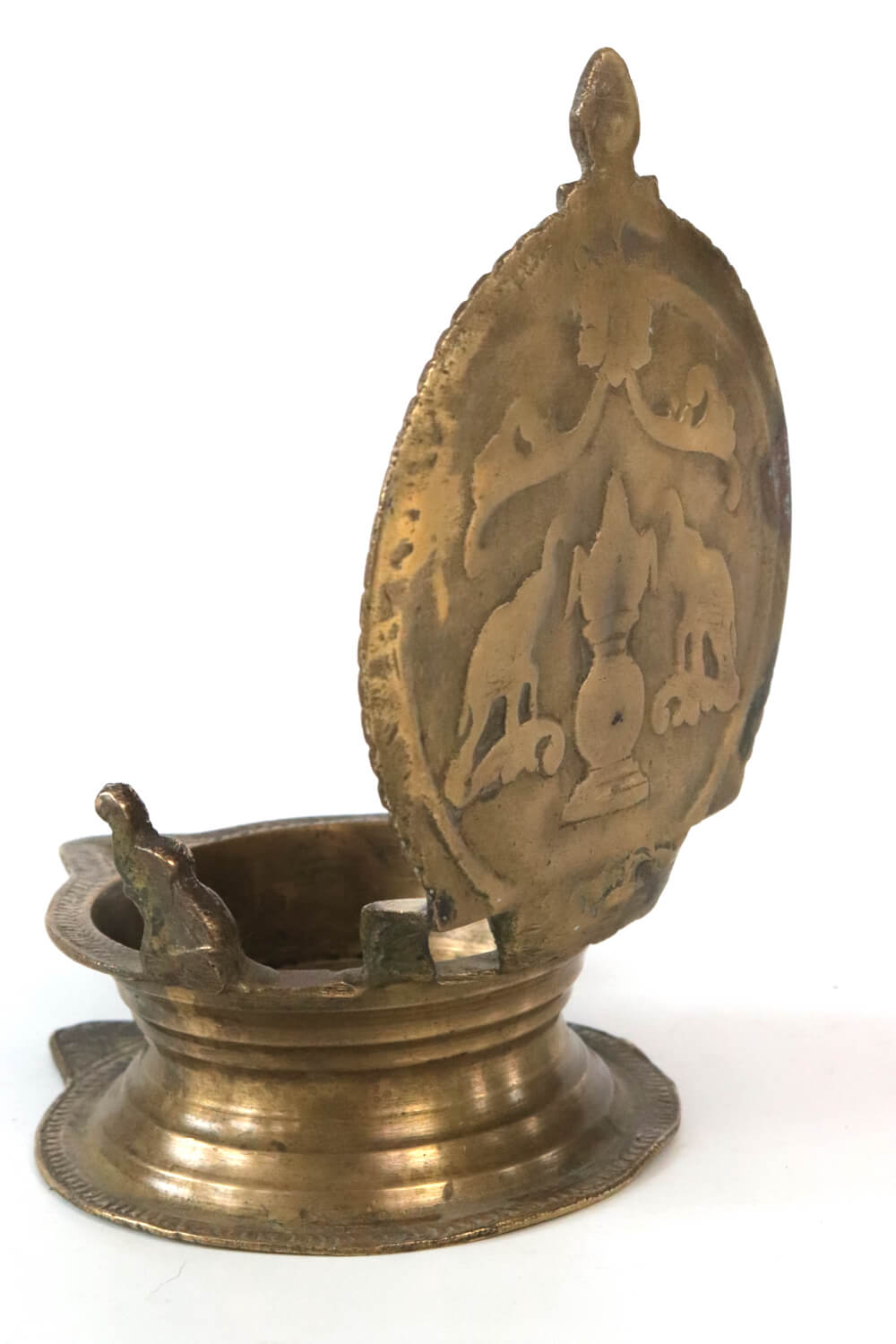 Öllampe Indien Messing Vintage 