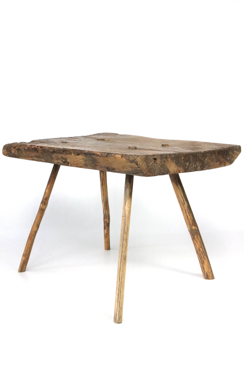 Old rustic wooden table, 44x62x45