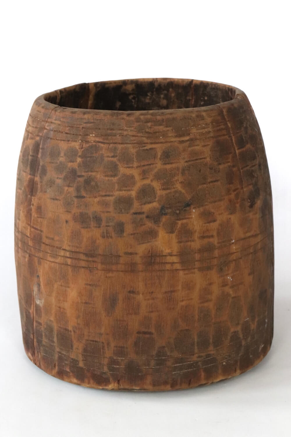 Old wooden pot from Nepal