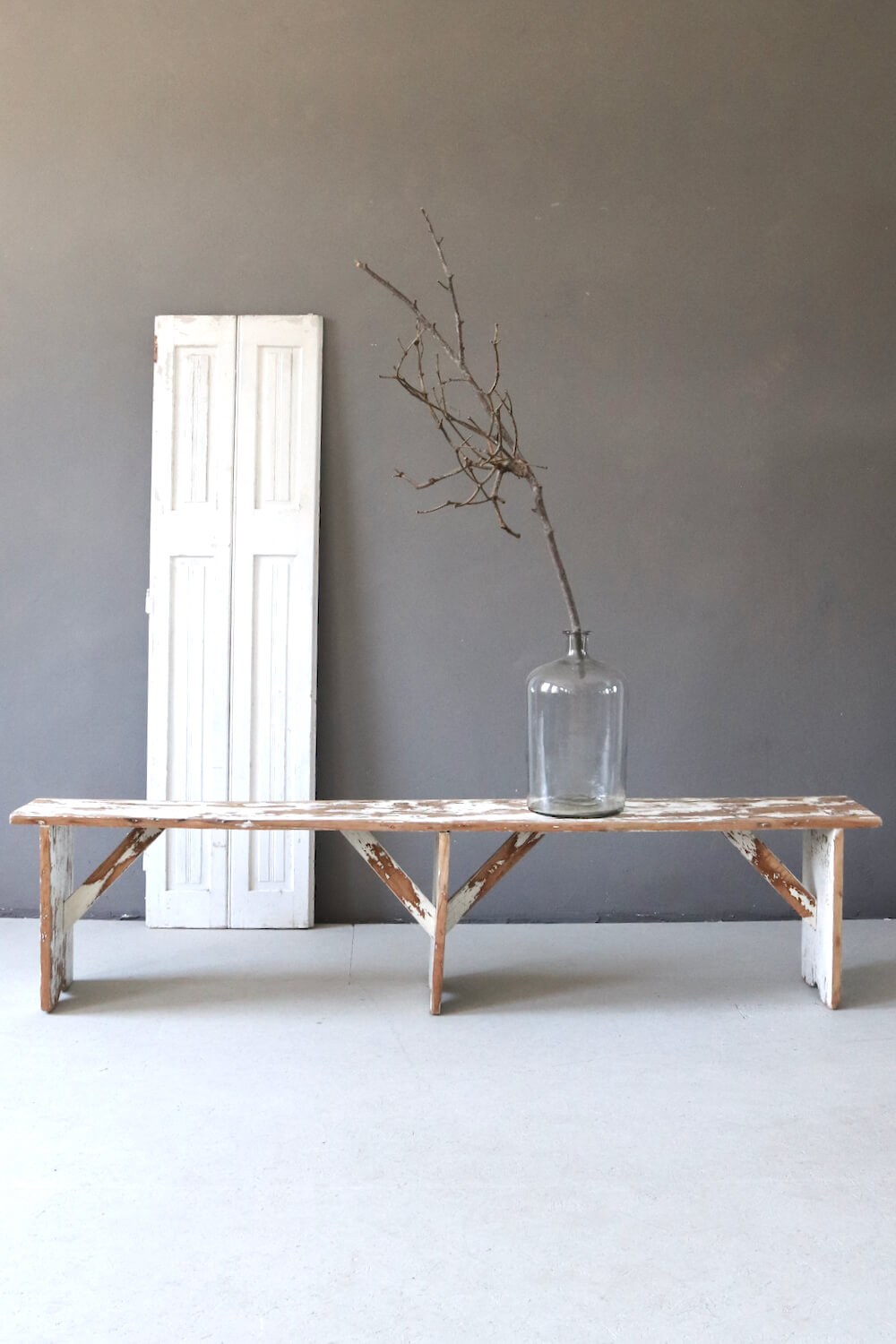 Old wooden bench 210 cm