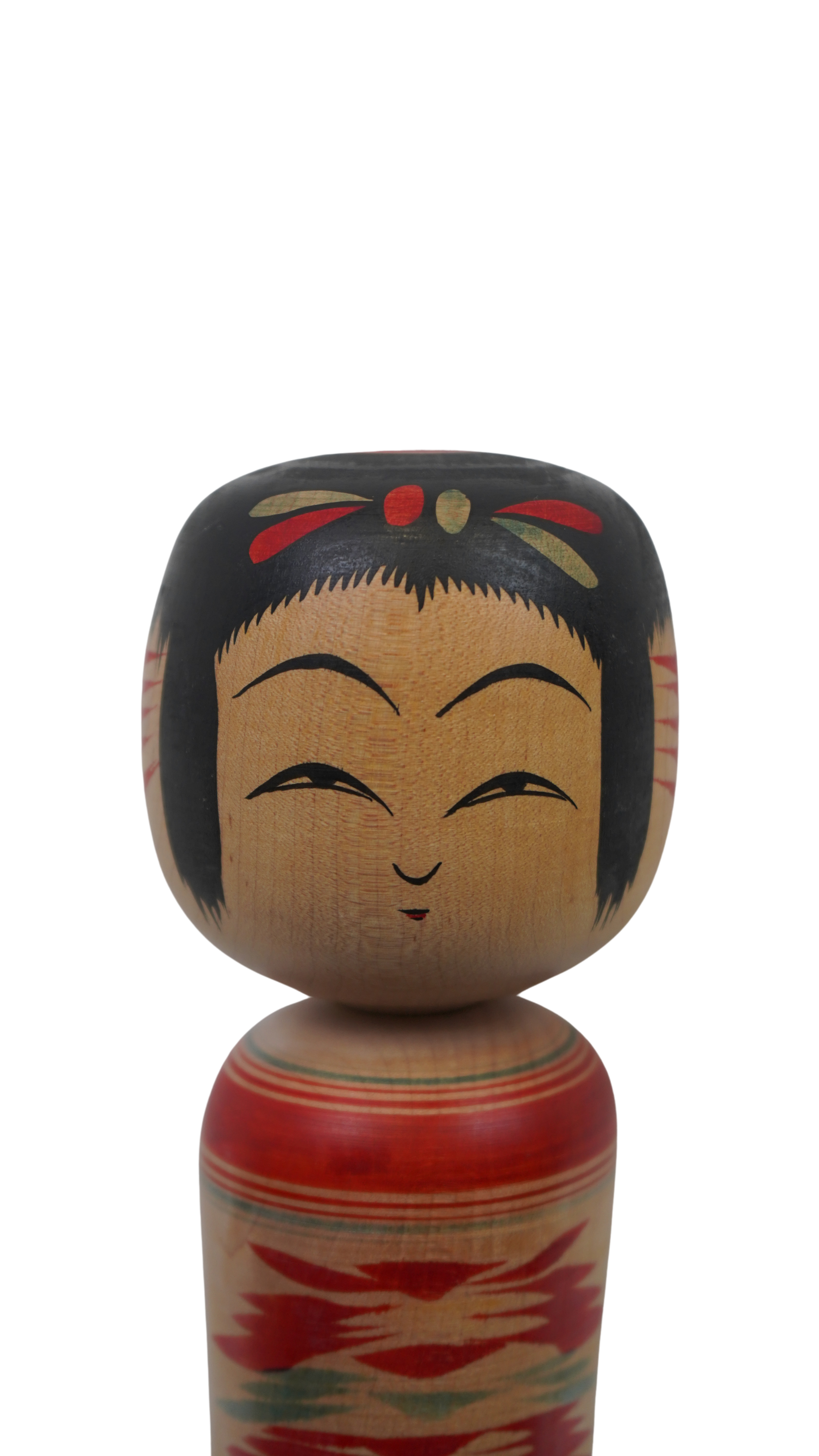 Japanische Kokeshi-Holzpuppe – Kazuo Akiyama – signiertes Vintage-Sammlerstück