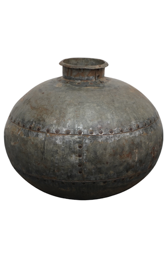 indische Metallvase rustikal