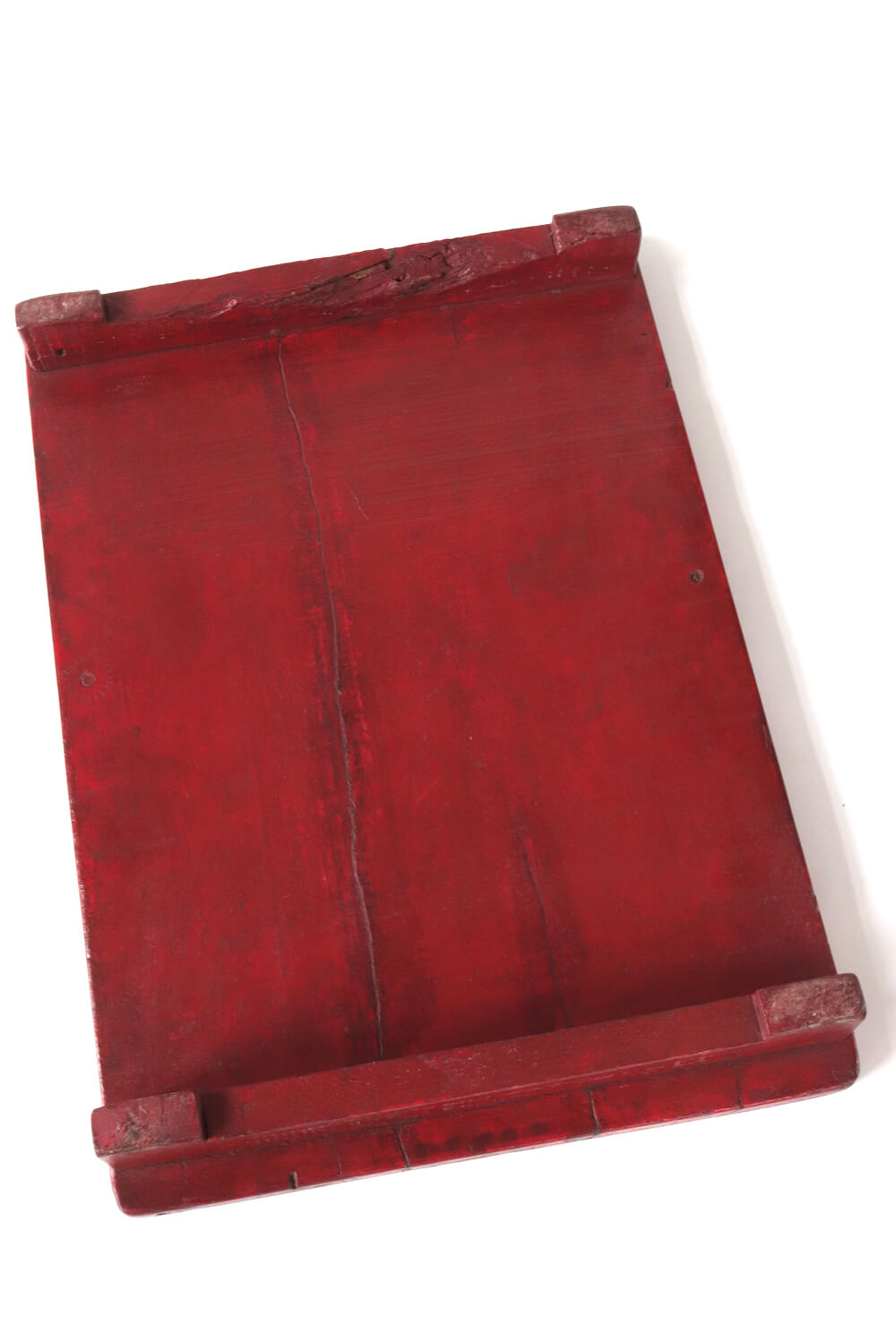 Holztablett antik rot 54x37