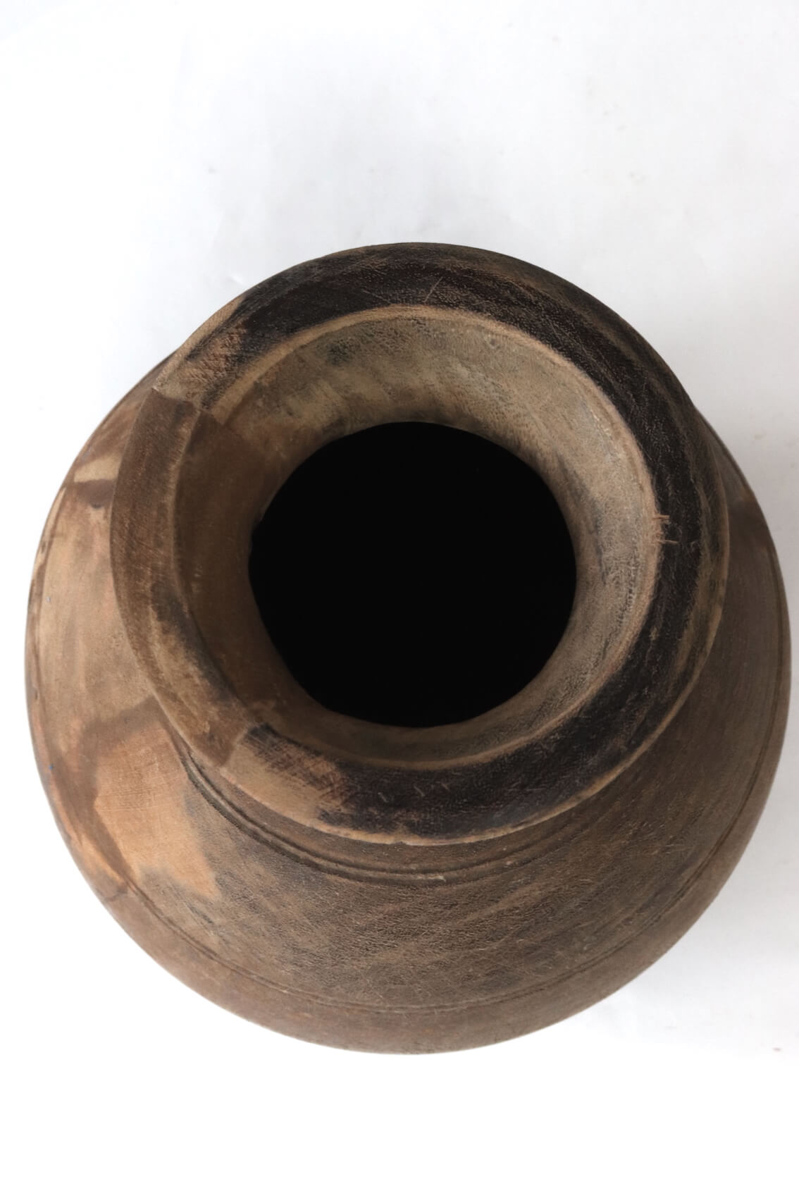 Holzvase antik, 30xø26