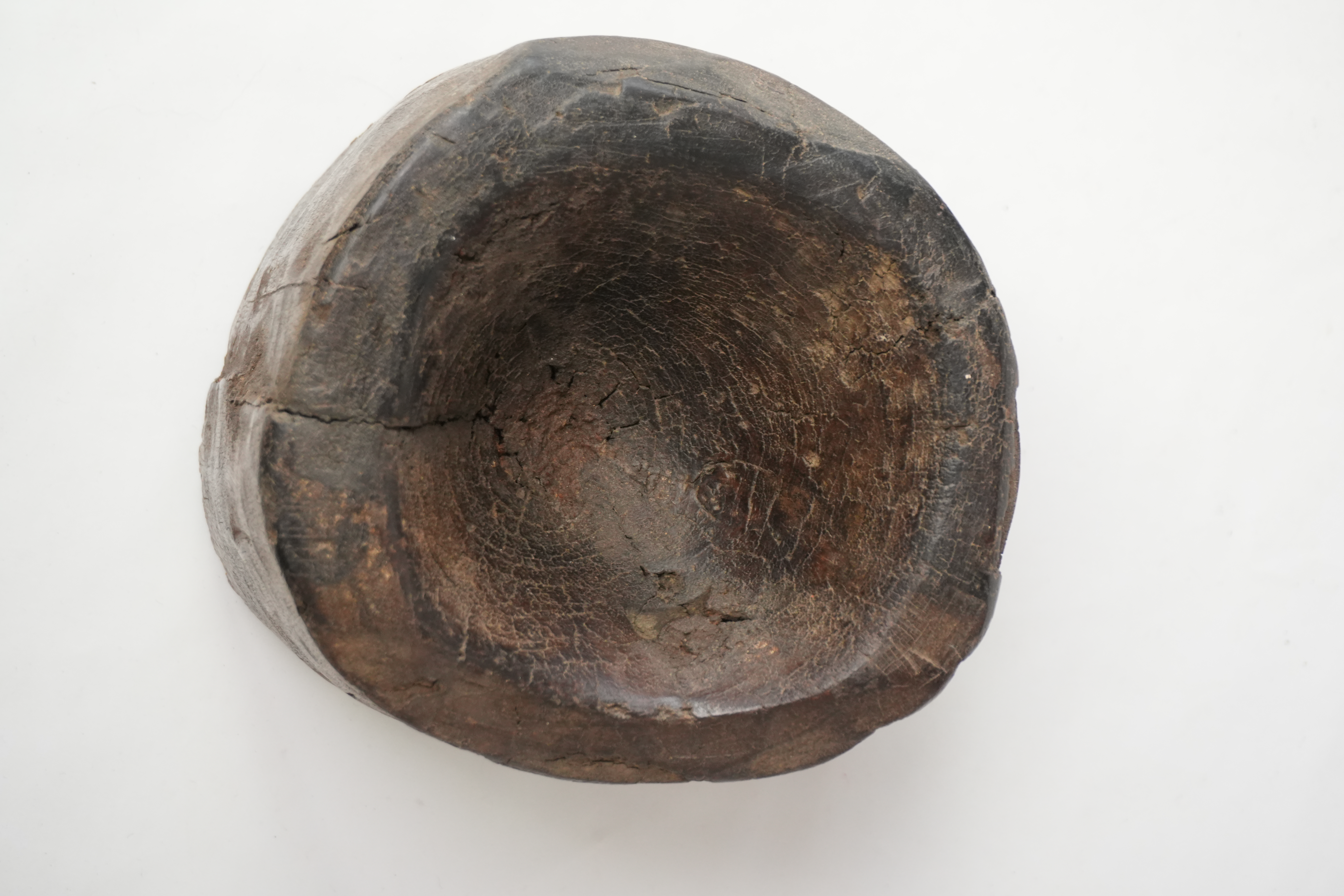 Holz-Mörser aus Indien antik