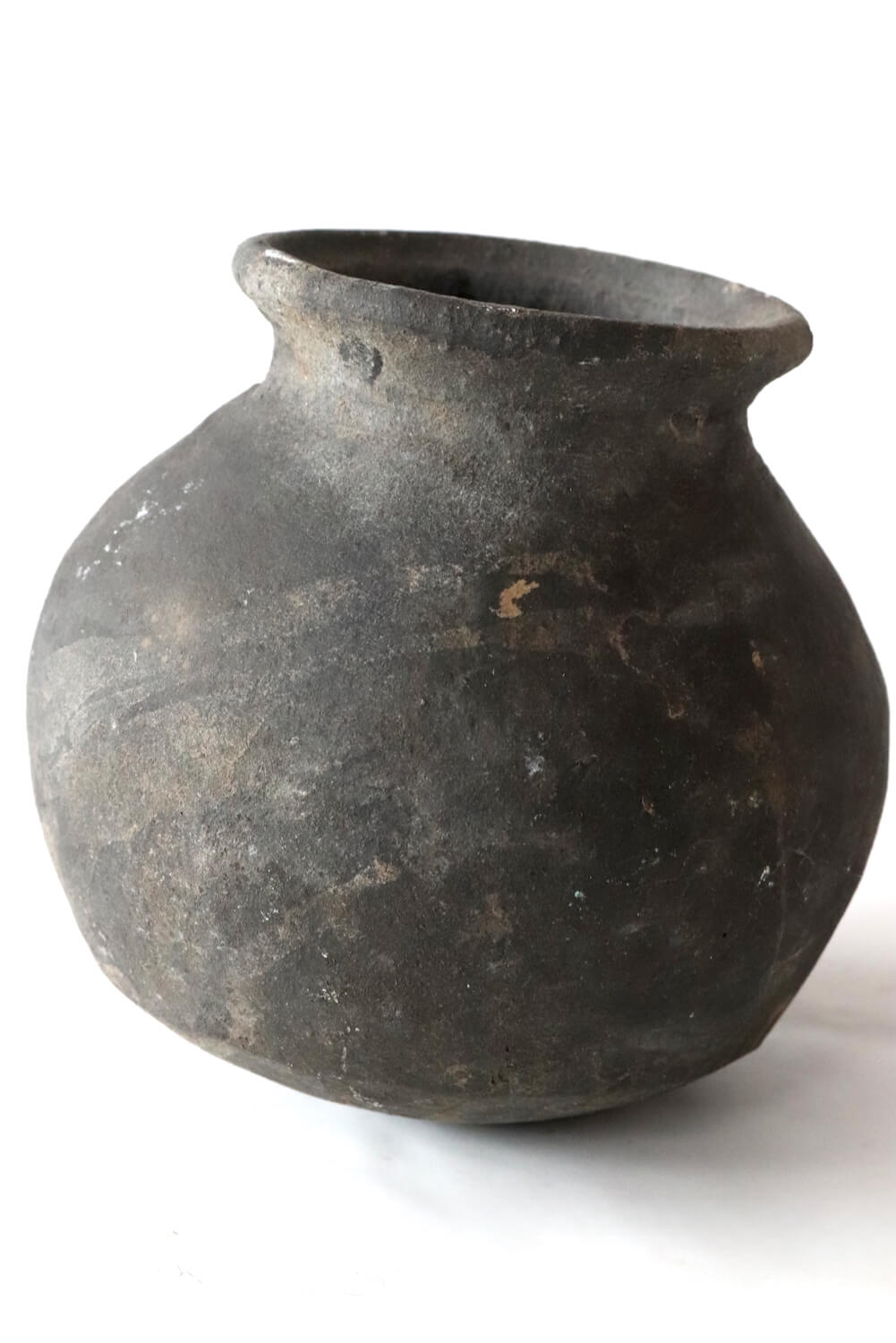 Vase aus Ton antik, Indien 15xØ16