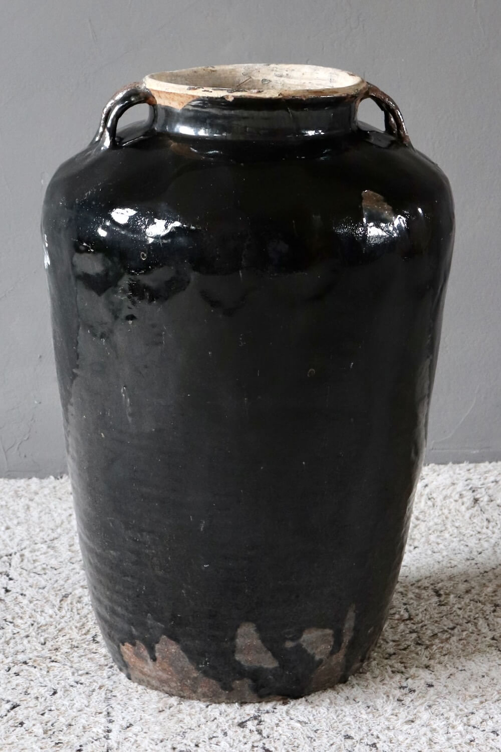 Large antique urn black