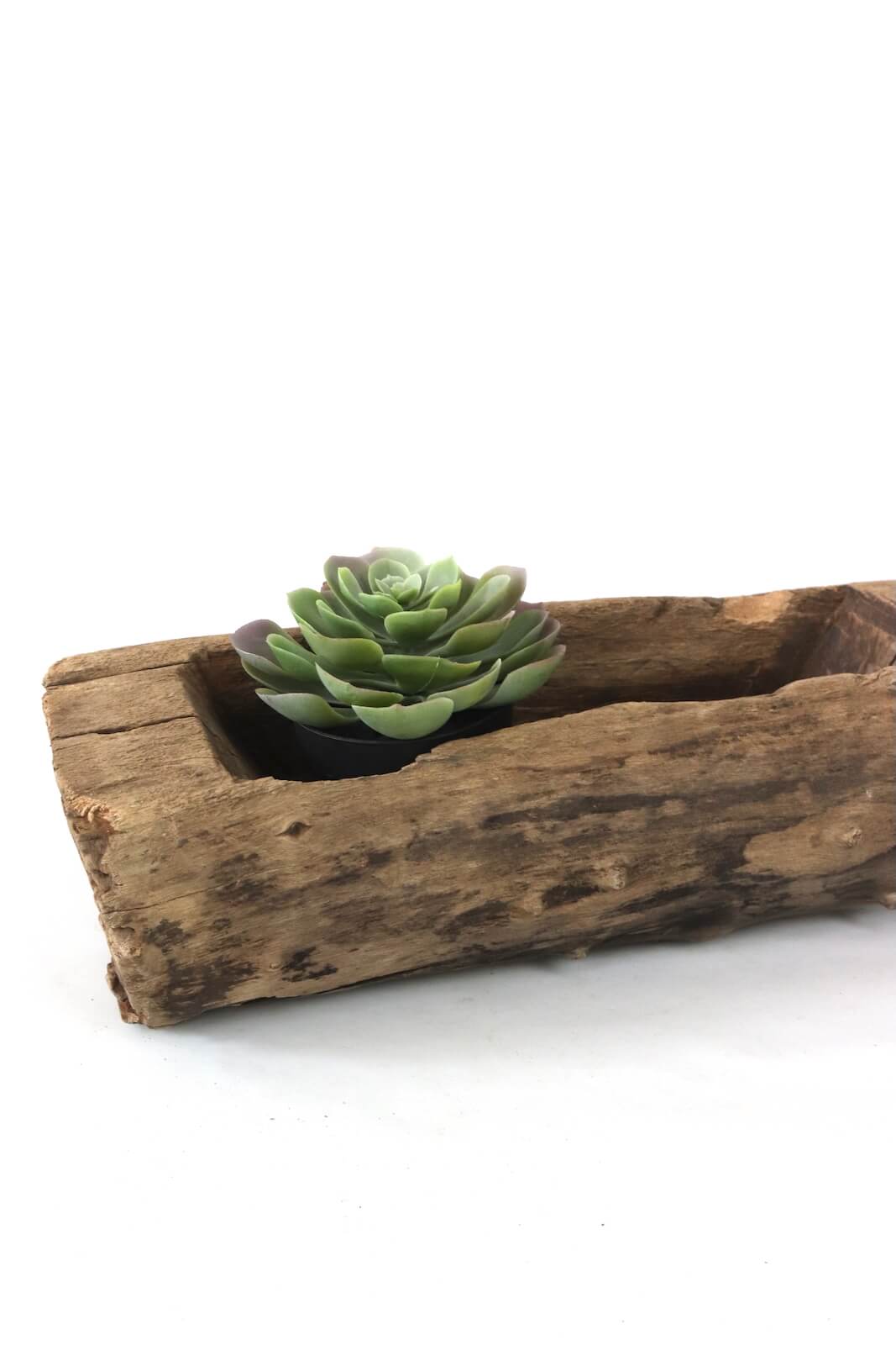 Holztrog rustikal antik, 13x42x16