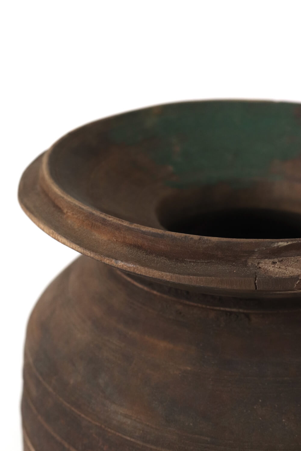 Wooden neck pot Nepal, 24x18 