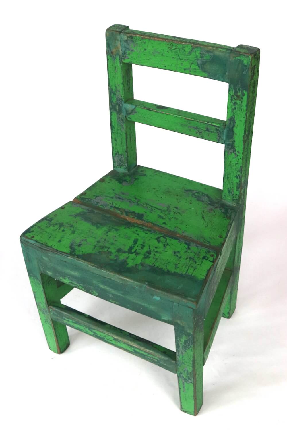 Vintage children's chair green 