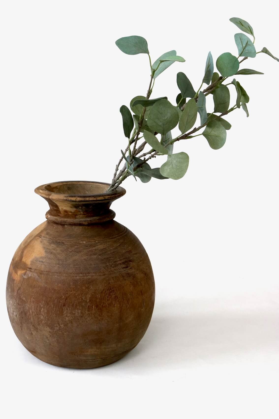 Holzvase antik, 30xø26