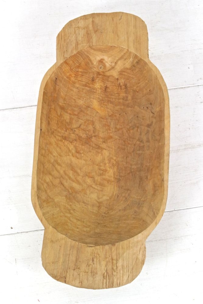 Teigwanne aus hellem Holz, 55x25x10