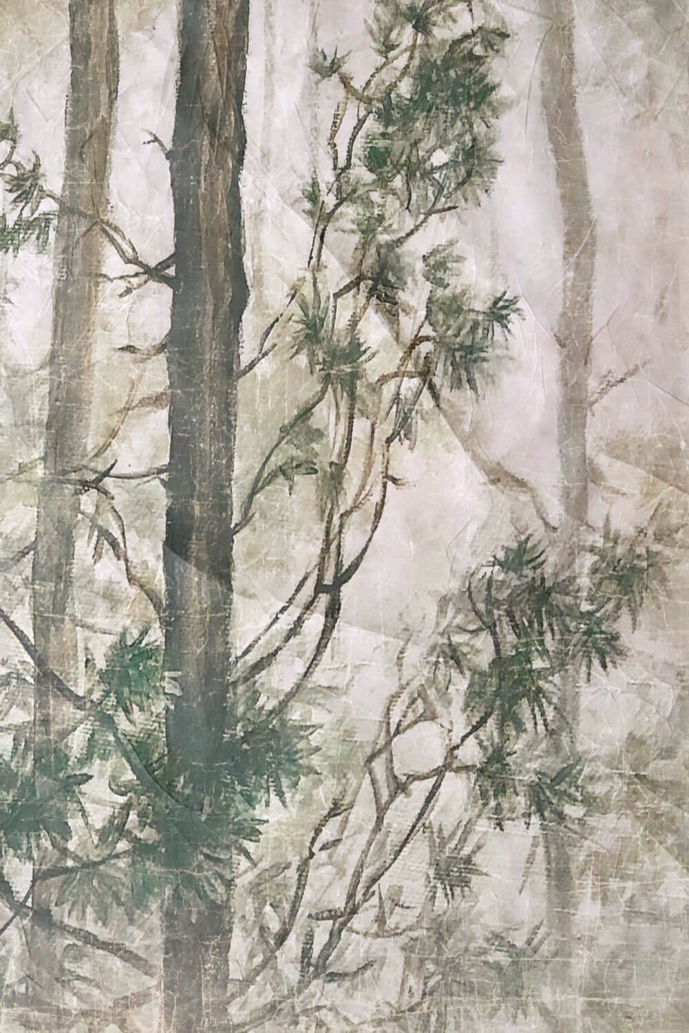 Wandbild groß mit Wald 2x 90x180 Wandbild groß mit Wald 2x 90x180