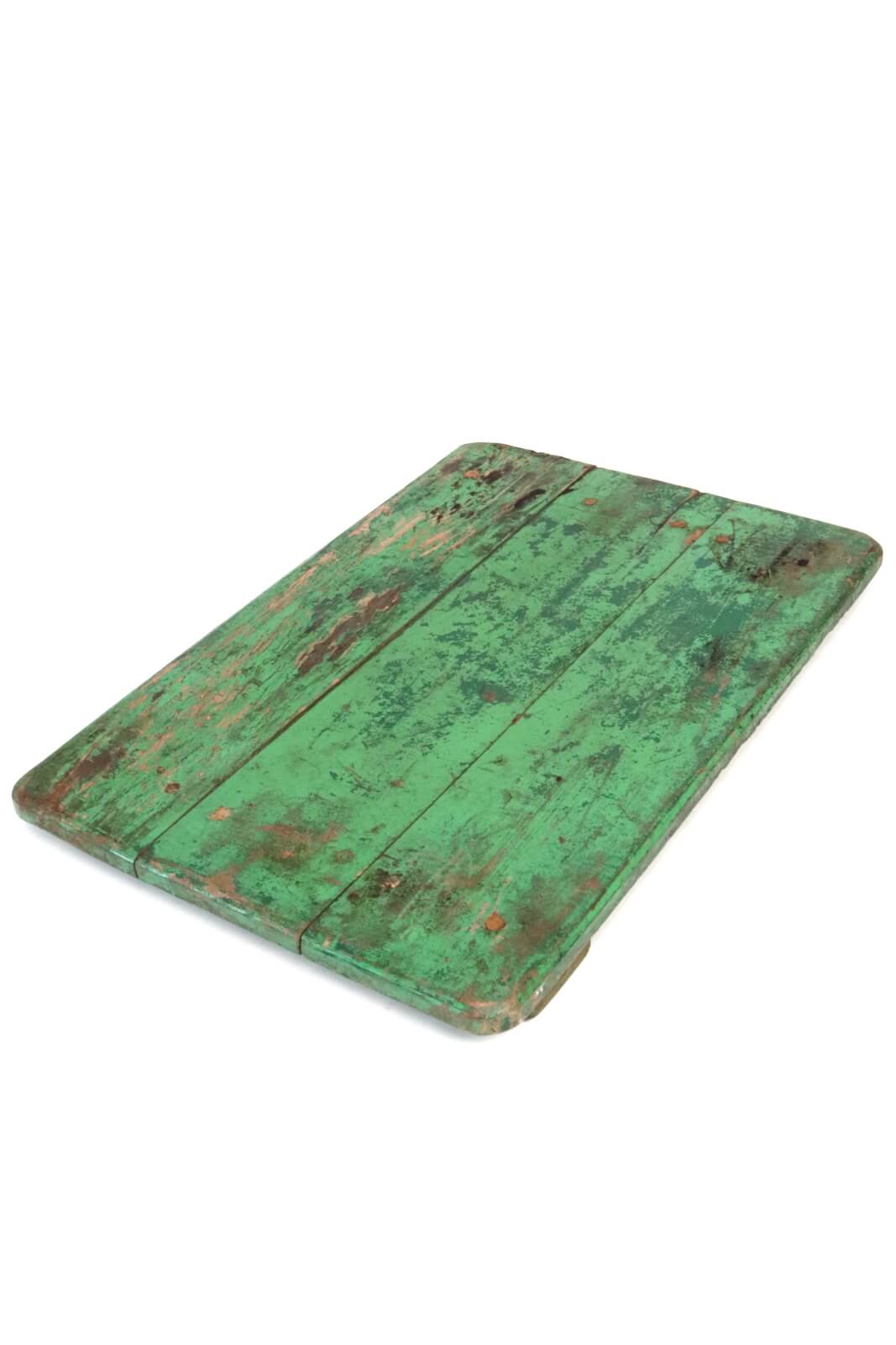 Green wooden tray, 53x38