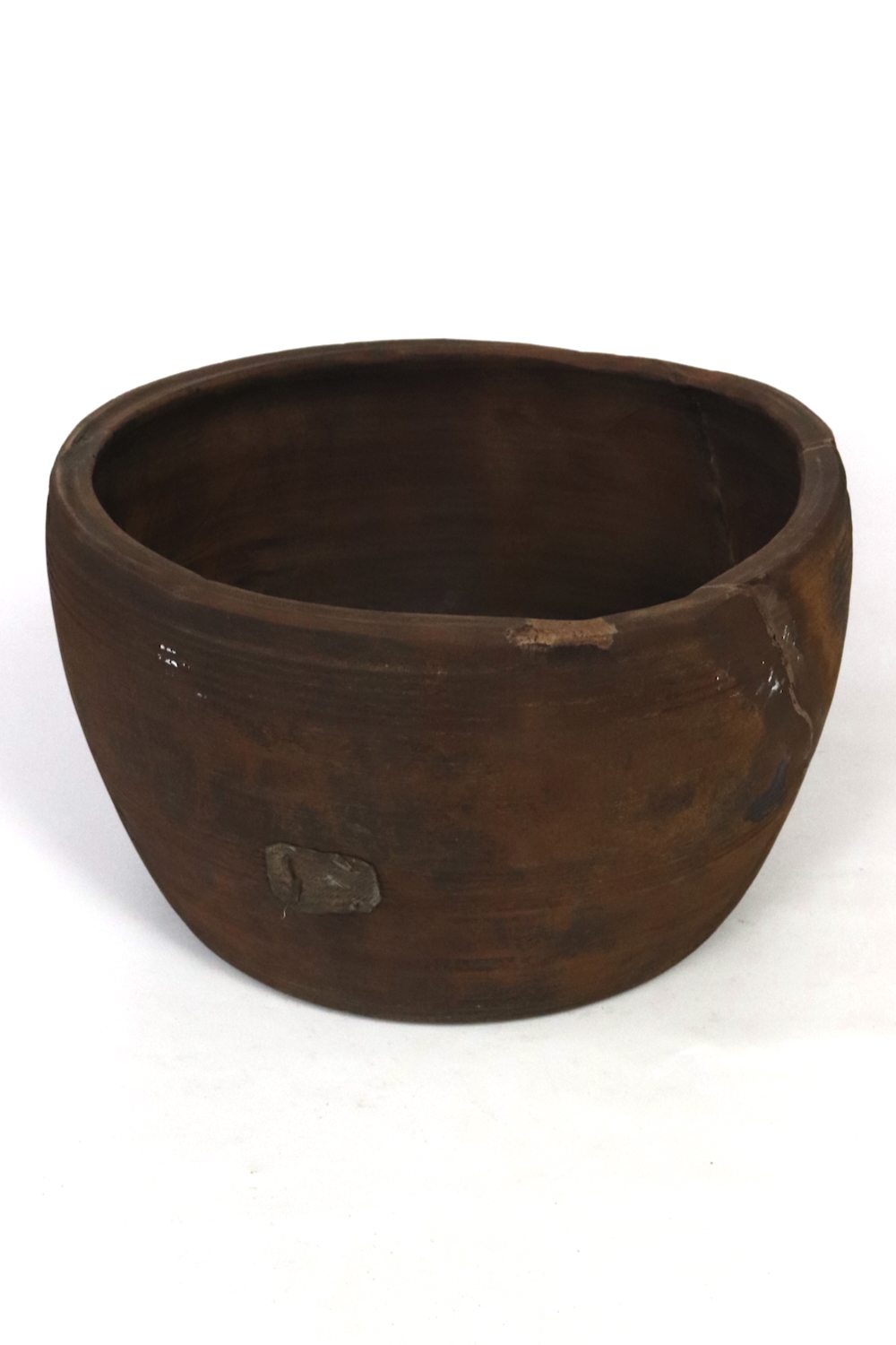 Nepal wooden pot antique