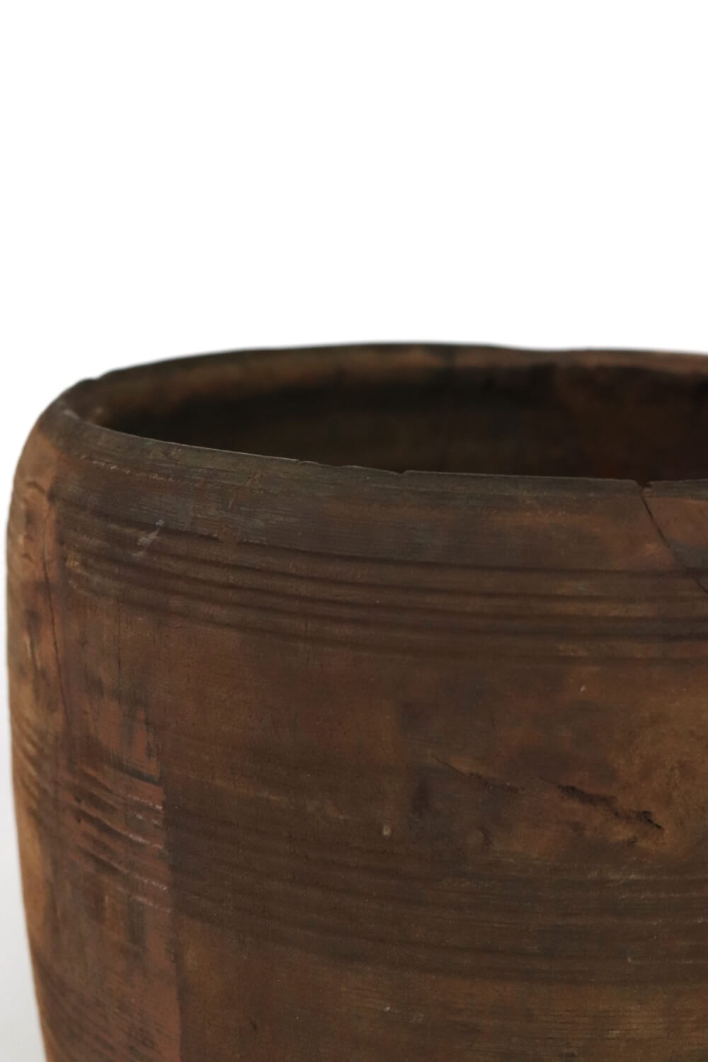 Nepal wooden pot antique