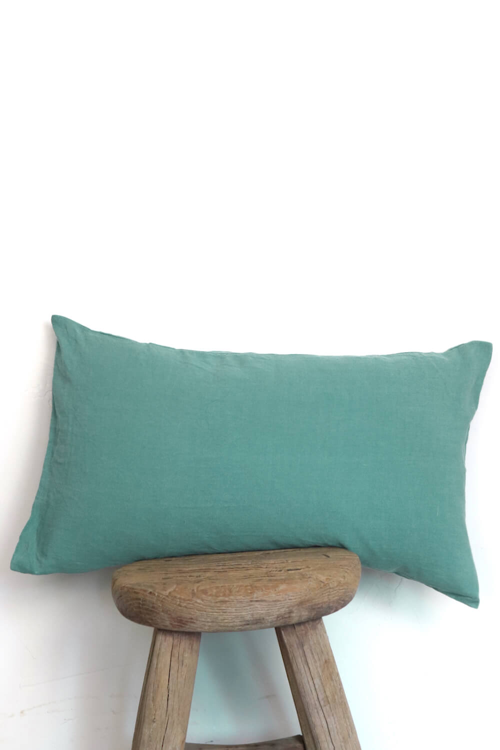 Linen cushion green 50x30