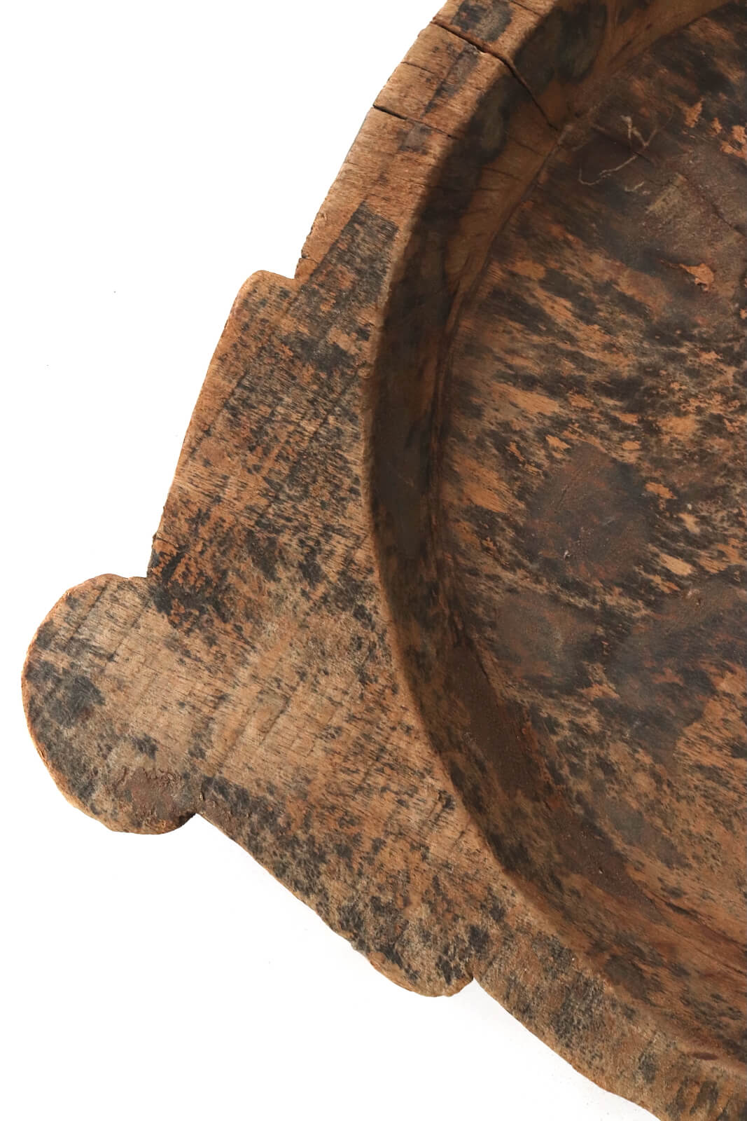 Alte Holzschale mit Ohren Indien ø42x56 Alte Holzschale mit Ohren Indien ø42x56