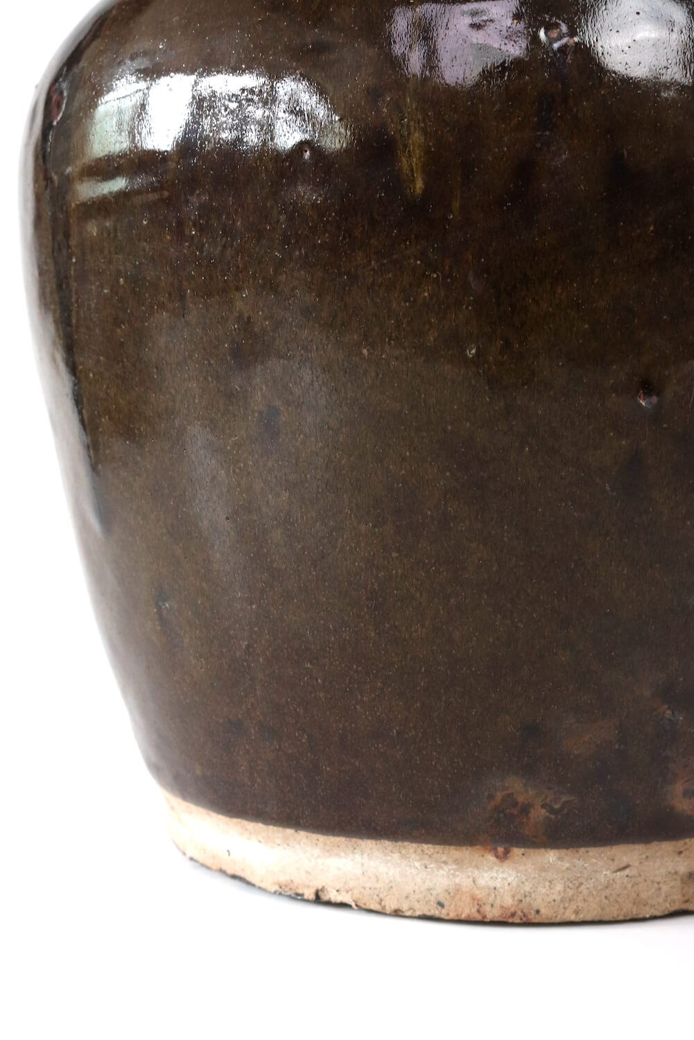 Großer Keramik Topf schwarz-braun, 30xø31