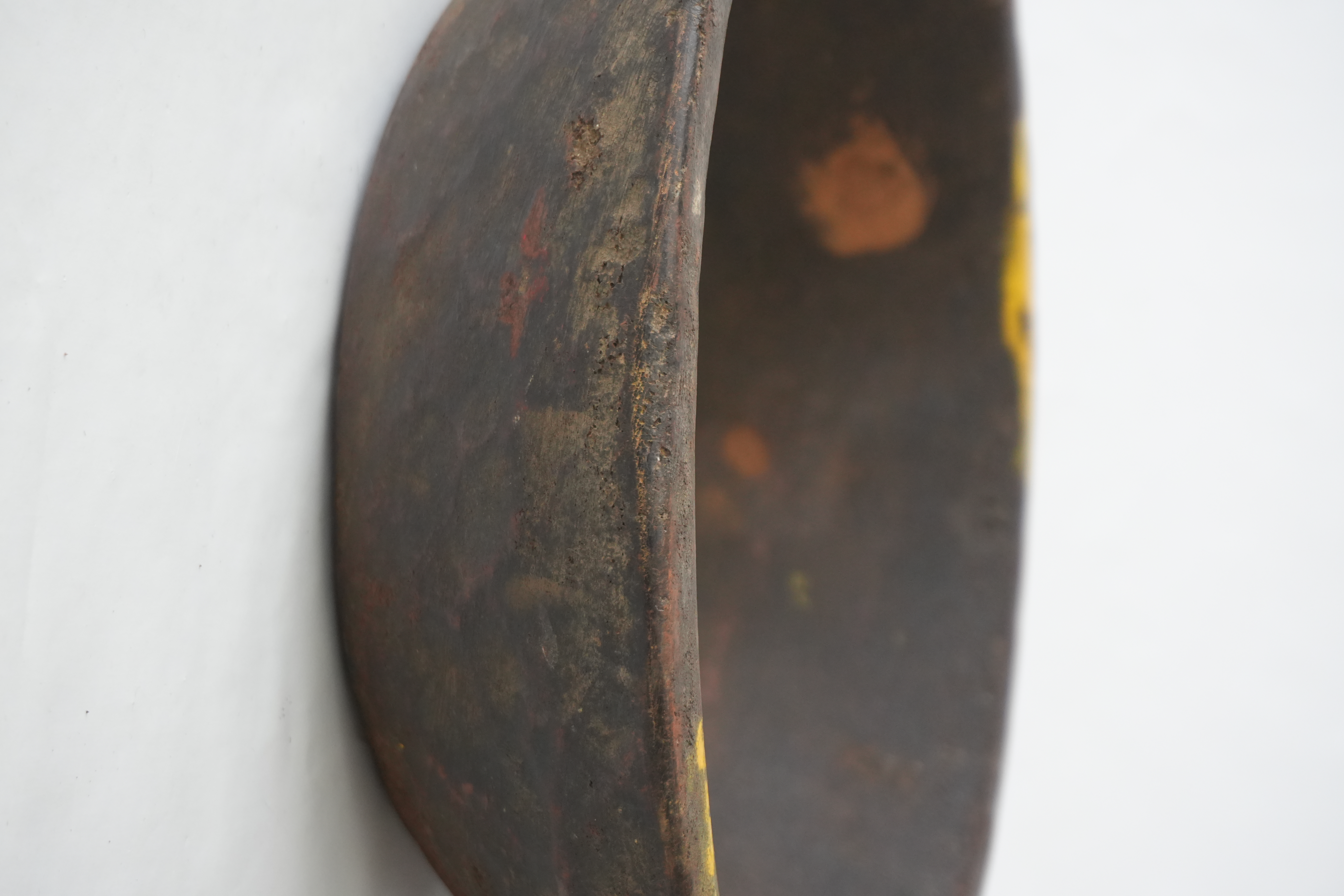 alte Holzschale Indien antik Ø36 cm 