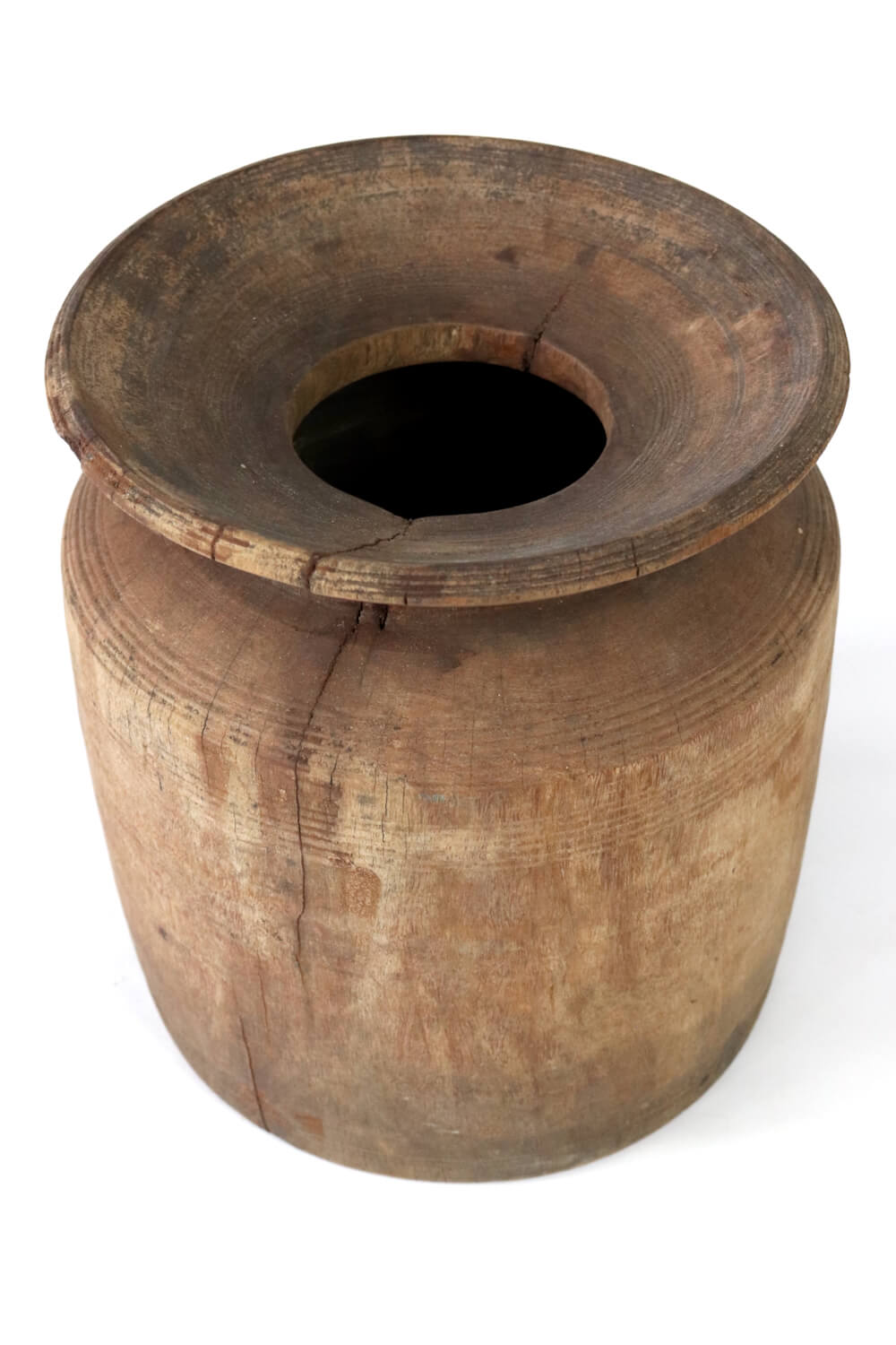 Antique wooden neck pot Nepal