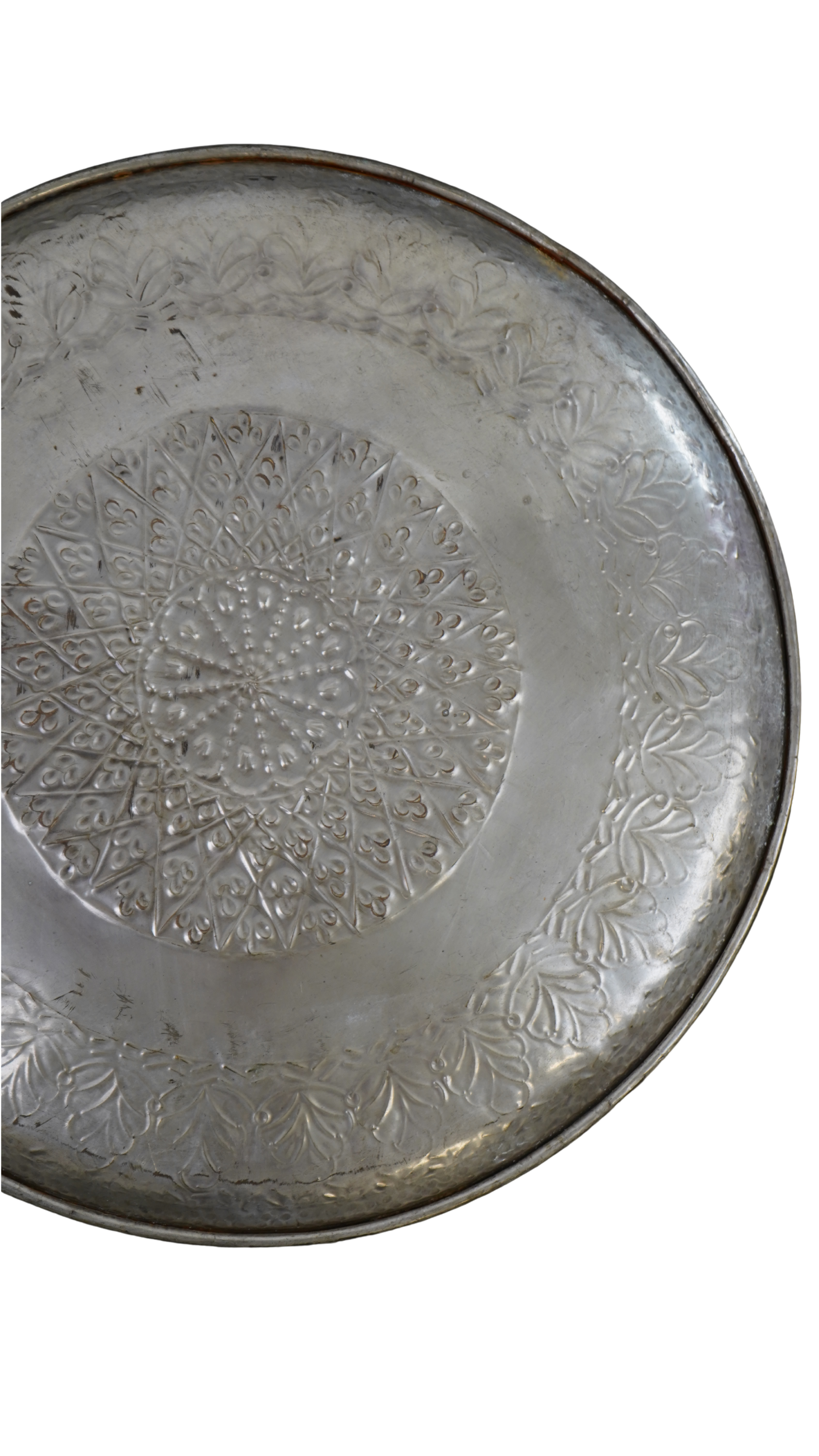 Antikes graviertes Tablett, orientalisches Ornament